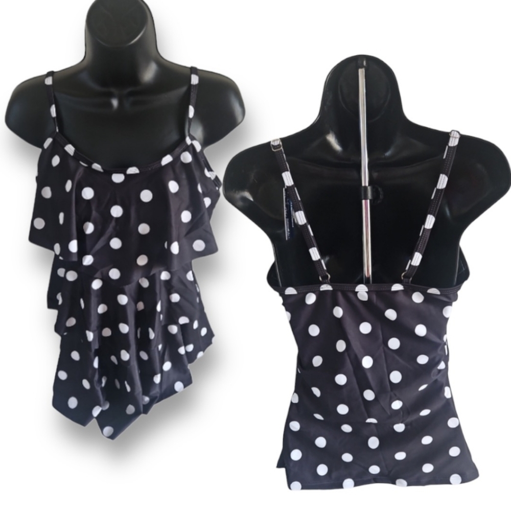 Summermae Women's Ruffle Tankini Swim Top